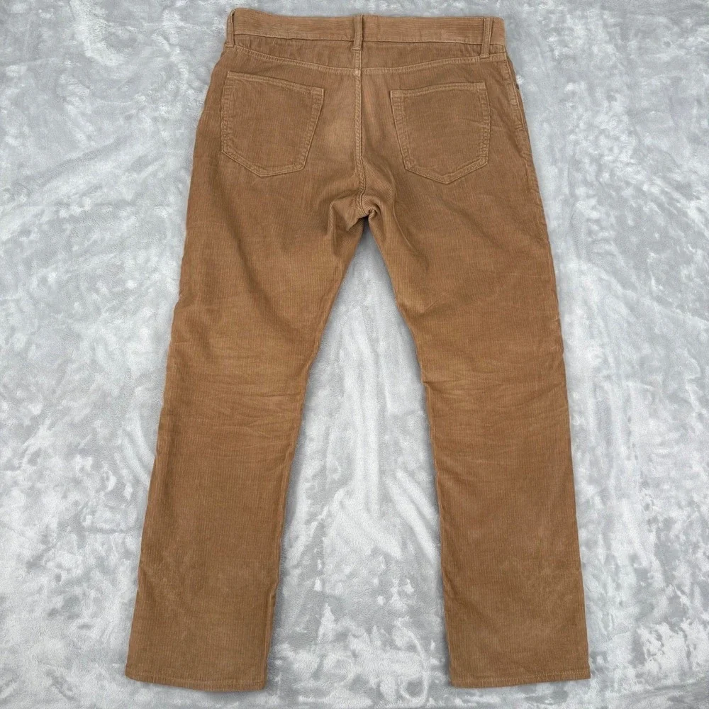 Banana‎ Republic Corduroy Pants Tan Pima Cotton Straight Men 34x30 Fits 35x30.5